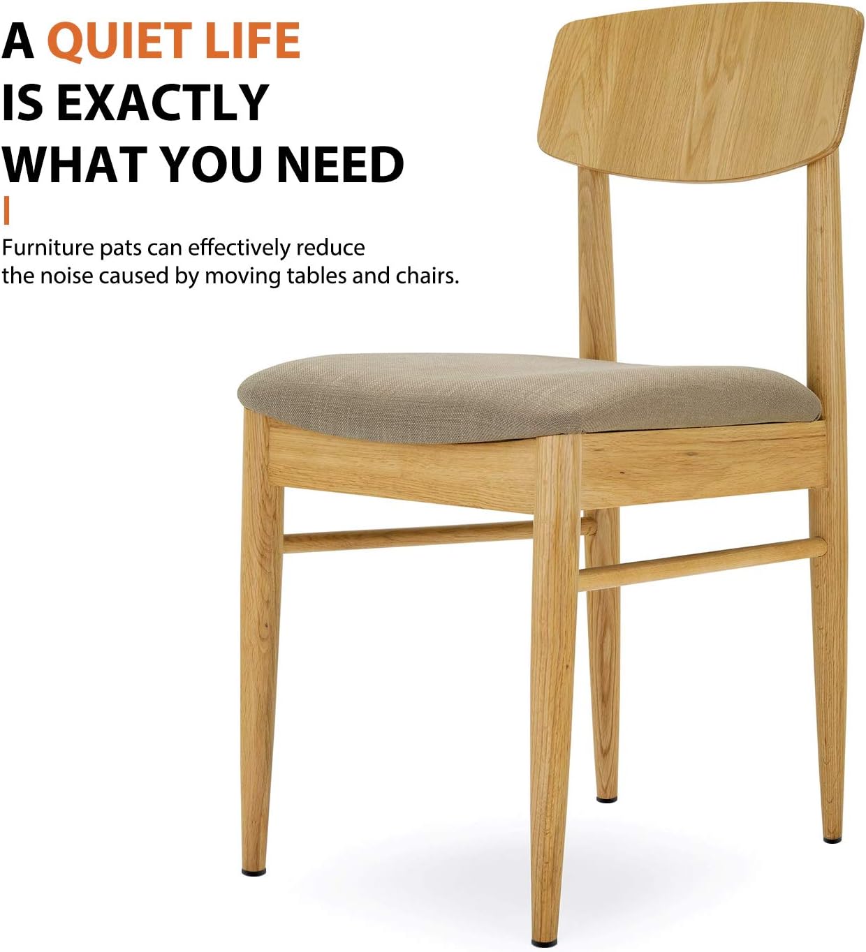 Furniture Pads 300 Pieces Felt Furniture Pads Premium Huge Pack, BAIPOK Self Adhesive Anti Scratch Floor Protectors for Desk Chair Legs and 60 Rubber Bumpers for Hardwood Tile Floor