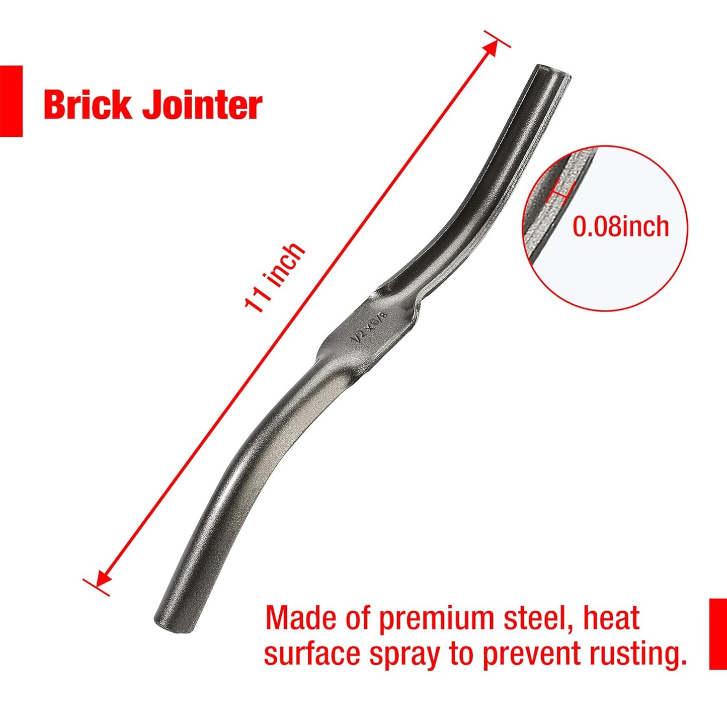 Goldblatt 4 Pieces Tile Grout Masonry Mortar Bag Set, Includes 3 Pieces Tear Puncture Resistant Grout Bag & 1 Piece Brick Jointer for Tile Installation Work