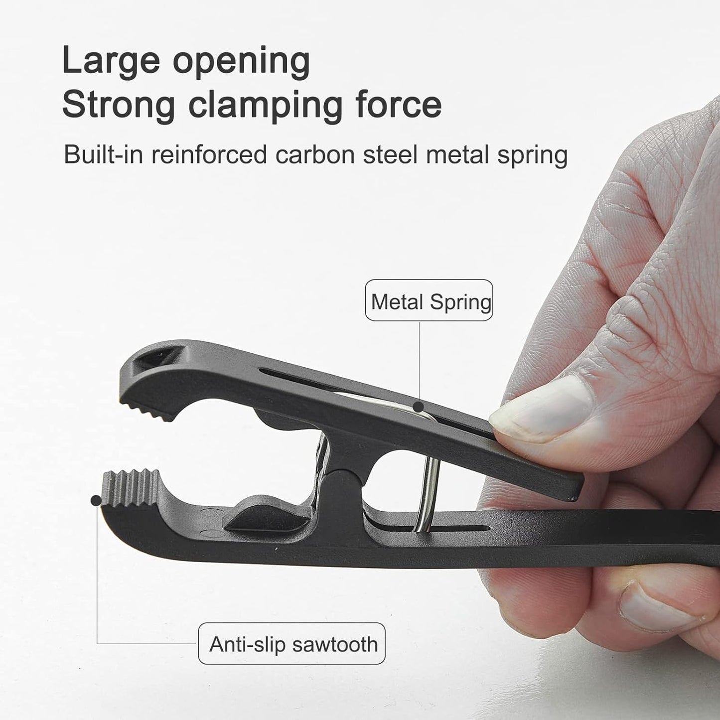 8 Pcs Large Clothes Pins Towel Clips, Multipurpose Clothes Pins Hook, Strong Plastic Clothes Hanger. S Hook for Shower Curtain Laundry Clothes pins