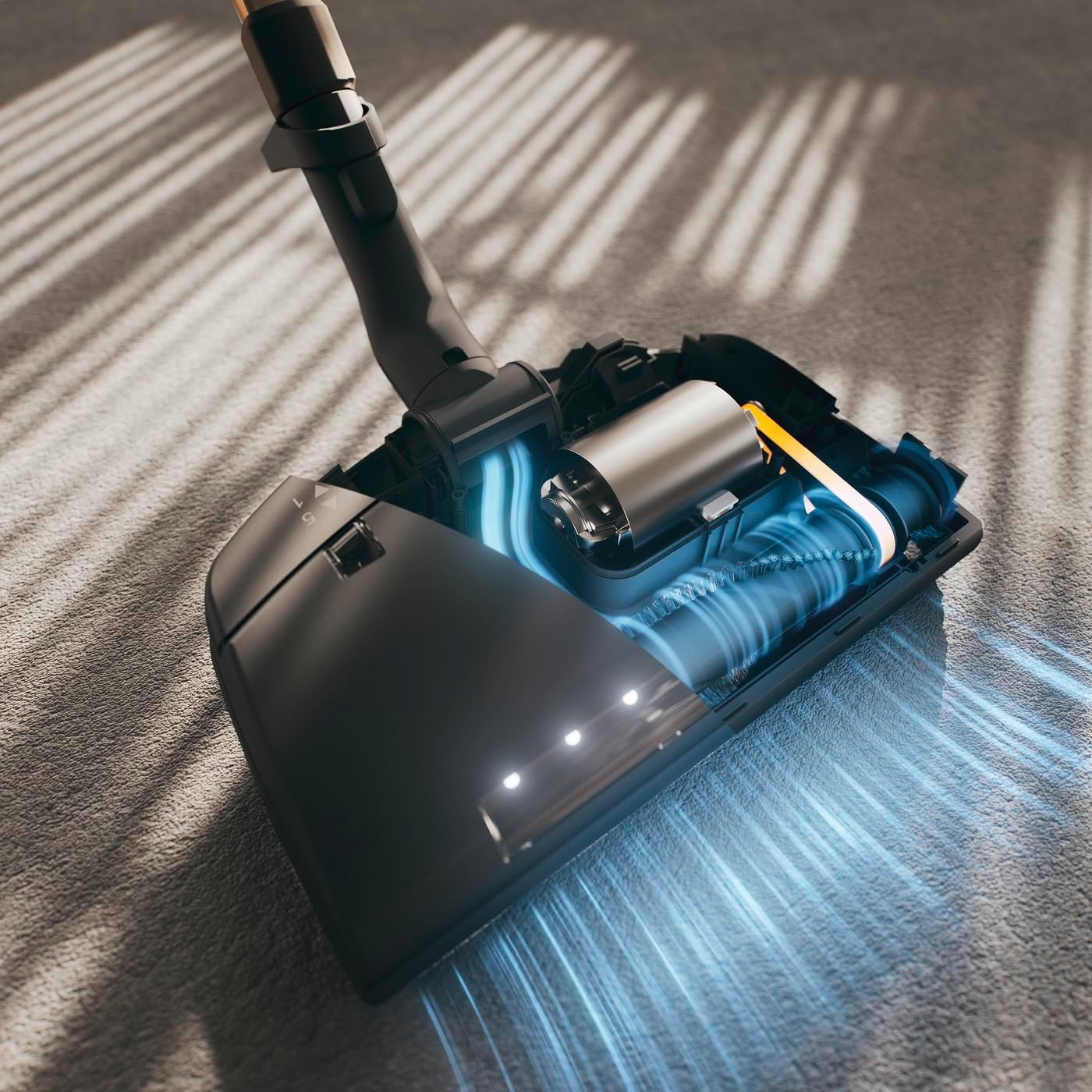 Miele Original SEB 236 Electro Premium Floorbrush, Motorized Extra-Wide Floorhead for Miele Vacuum Cleaners, Quick and Deep Cleaning of All Carpet Depths – 7311290