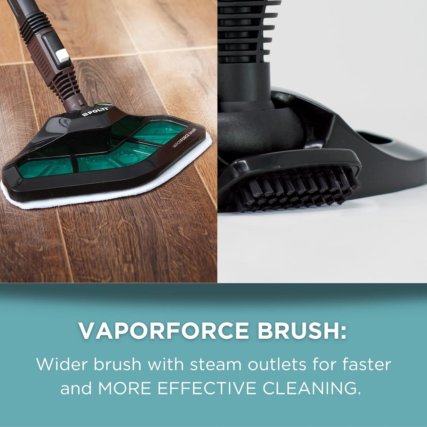 POLTI Vaporetto Smart 100 Steam Cleaner with Unlimited Steam Technology, Sanitize Floors, Carpets and Surfaces Adjustable High Power Steam Pressure Up to 58 PSI with 10 Accessories 1 Year Warranty