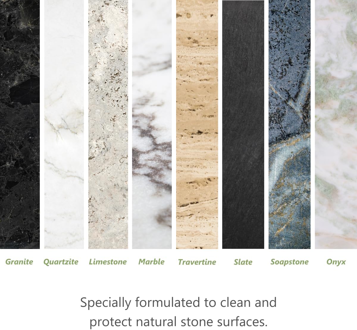 MORE Stone & Quartz Cleaner + Protector - Granite, Quartz & Marble Cleaner - For Kitchen & Bathroom Countertops - Water-Based Surface Spray - Peppermint-Thyme Essential Oil - Pint + Gallon Bundle