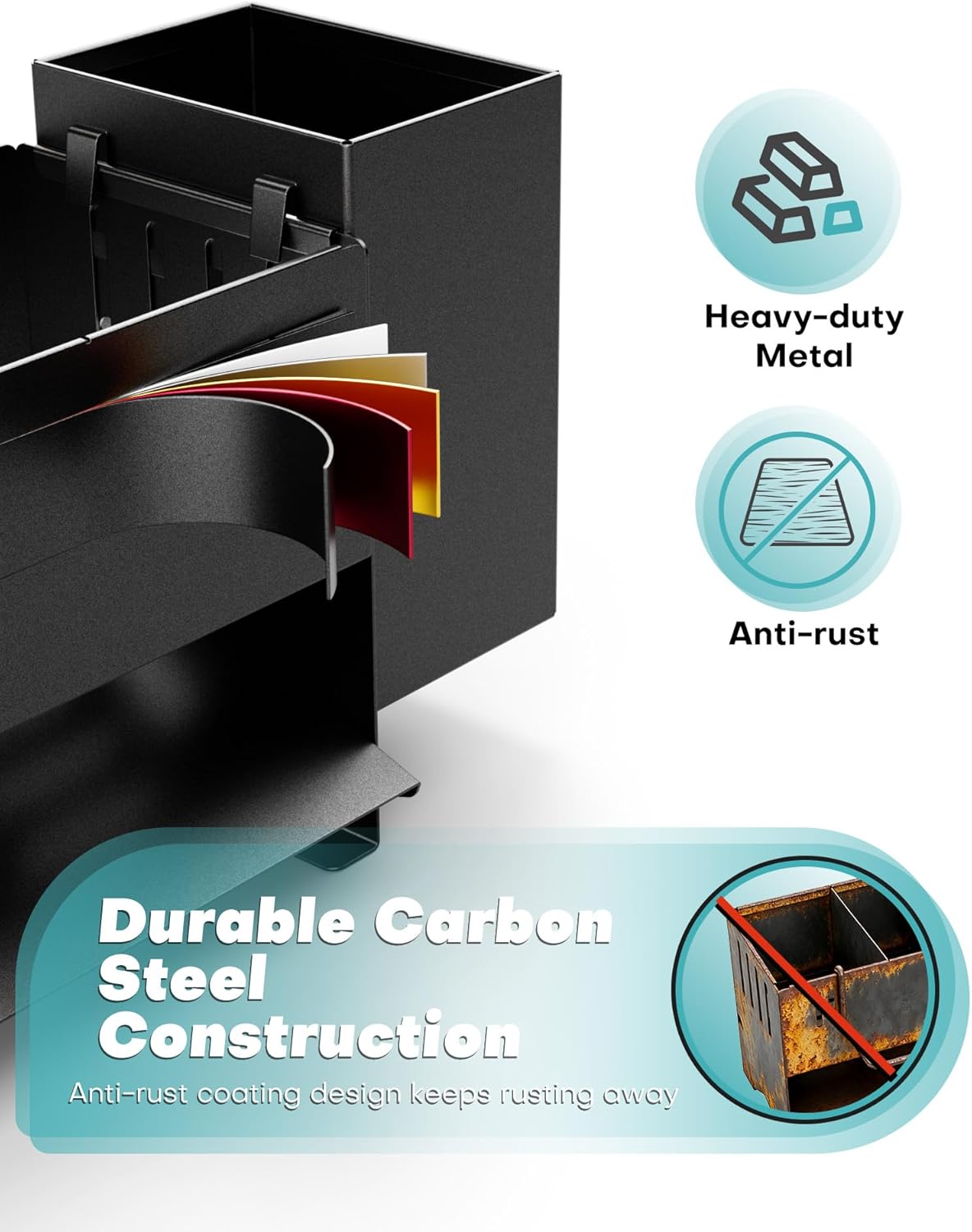 Sponge Holder for Kitchen Sink, Space-Saving Sink Caddy with Brush Holder, Kitchen Countertop Organizers and Storage Essentials, Rustproof & Slip Resistant