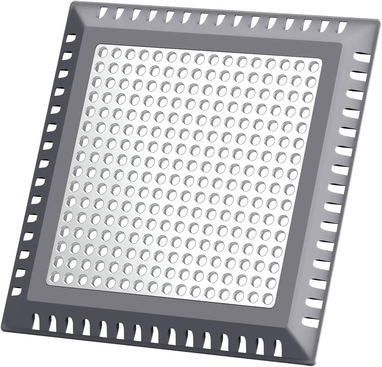 Hair Catcher/Drain Strainer/Shower Drain Cover for Bathroom Floor Drain, Stainless Steel and Silicone (6 inch, Dark Grey)