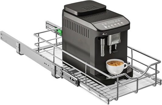 WelFurGeer Soft Close Slide Out Cabinet Shelf, 11" W x 22" D Pull Out Drawers for Kitchen Cabinets, Kitchen Shelf Organizer, Cupboard Organizers and Storage, Under Cabinet Pull Out Shelves