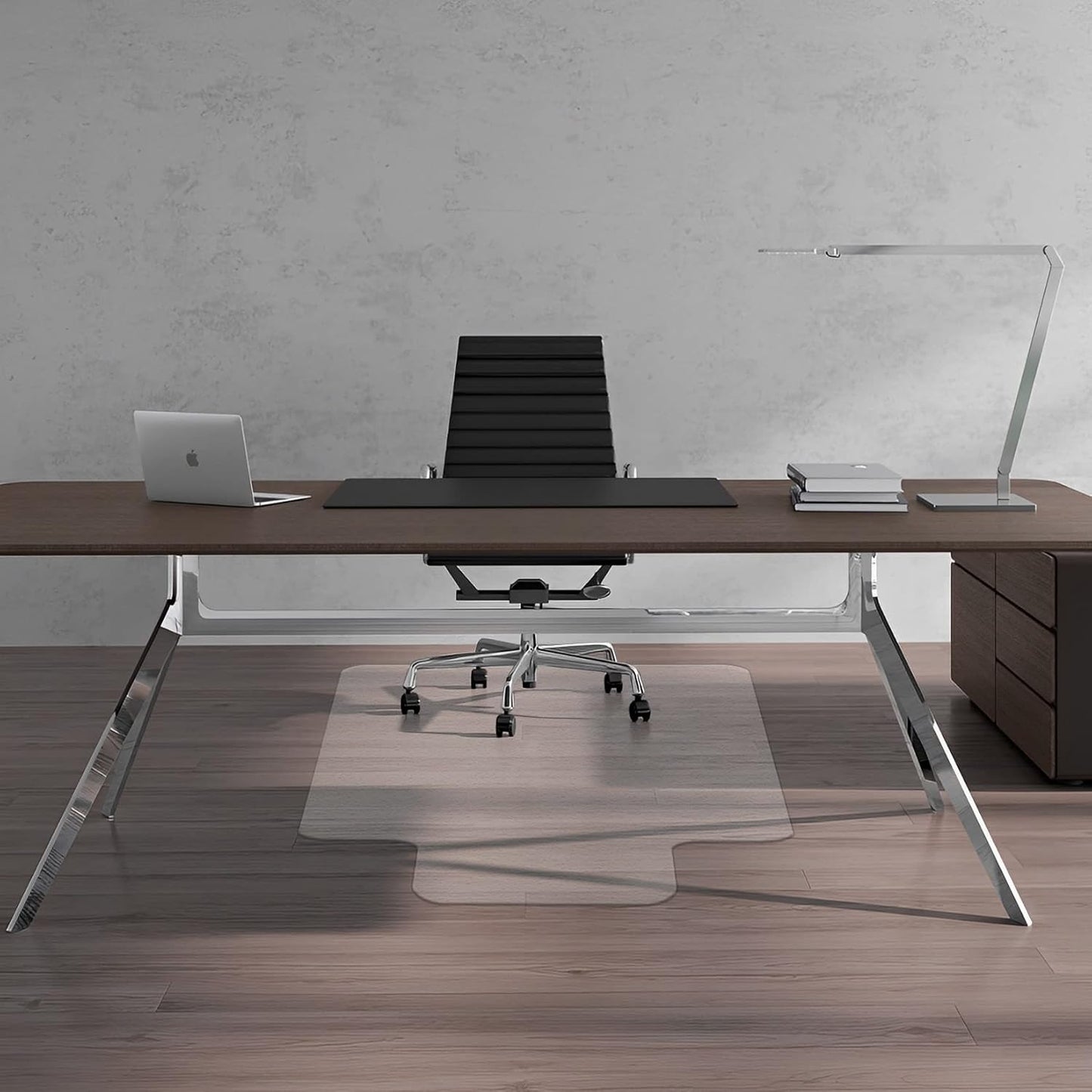 FuturHydro Office Chair Mat for Hardwood Floor, 36" x 48" Clear Computer Chair Mat, Plastic Rolling Chair Mats for Office, Home and Gaming Floors (with Lip)