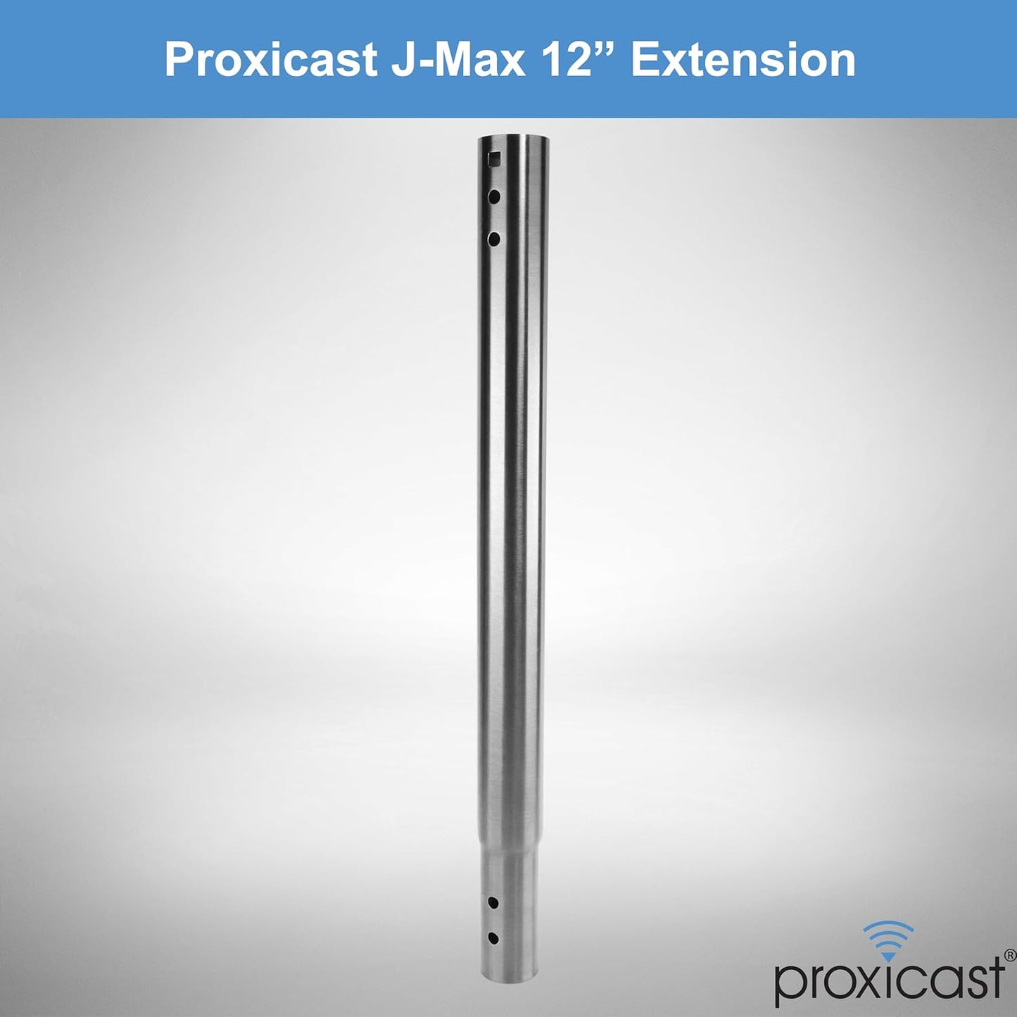 12 inch Stainless Steel Extension Pole for Proxicast J-Max Antenna Mounts (ANT-800-X12)