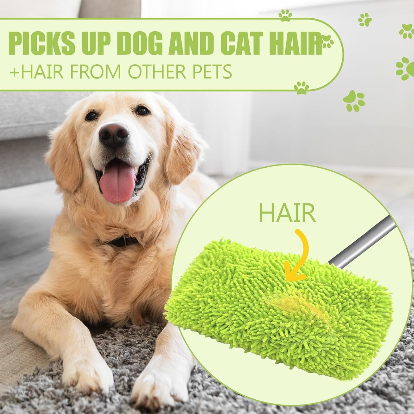 Reusable Mop Pads Refill Compatible with Swiffer Sweeper Mop, Microfiber Wet Mopping Cloths for Floor Cleaning , Ideal for Home Cleaning Washable Floor (6)