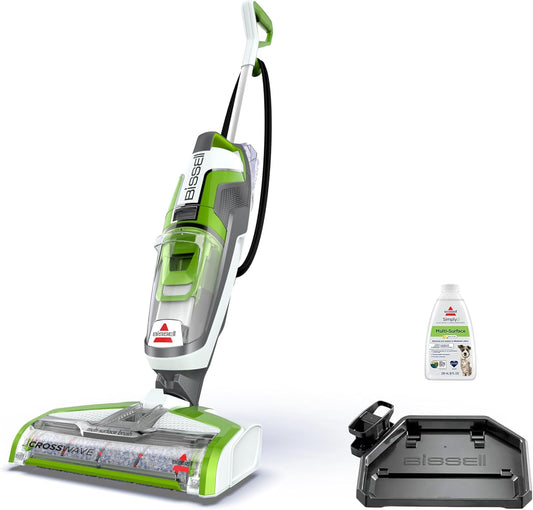BISSELL Crosswave Turbo Vacuum Mop All in One Wet and Dry Vac Combo Hard Floor & Area Rug Cleaner, 3888A