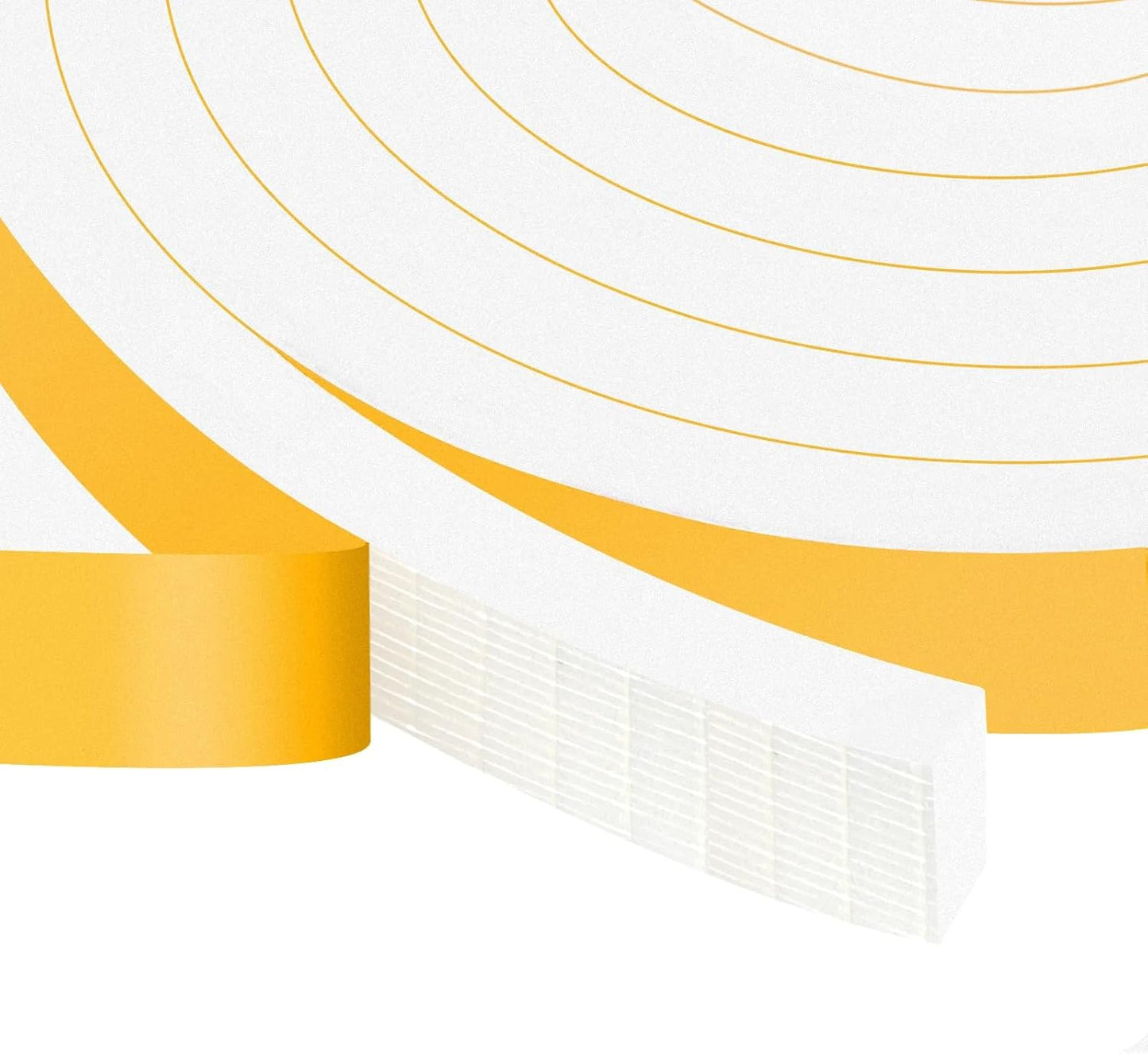 White Foam Insulation Tape, Strong Adhesive Weather Stripping Door Seal for Doors and Windows,Sliding Door,High Density Rubber Weatherstrip, SoundProof Weatherproof (3/4 in x 3/8 in x 13Ft)