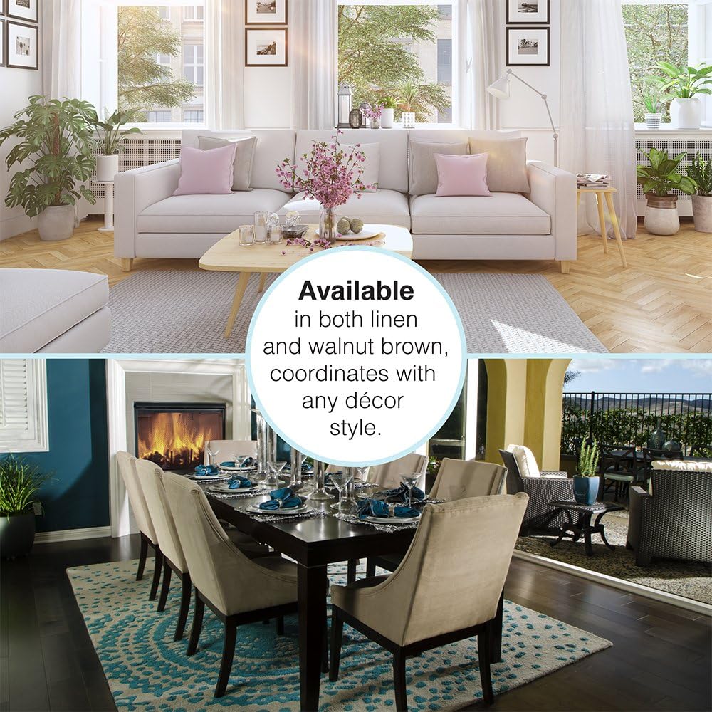 SoftTouch 1" Round Felt Pads – Heavy Duty Self-Stick Furniture Floor Protectors for Hardwood, Tile & Laminate – Scratch & Noise Reducing Pads, Brown, 48 Pack