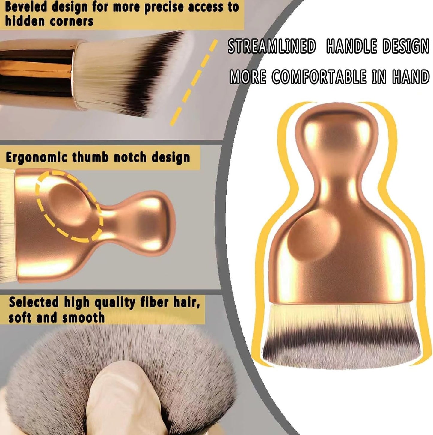 Car Interior Dusting Brush Auto Dust Sweeping Soft Detail Brush Mini Dash Duster for Car Interior Cleaning Brush for Car Air Vent & Dashboard Small Duster Car Detailing Brush Interior 2PCS