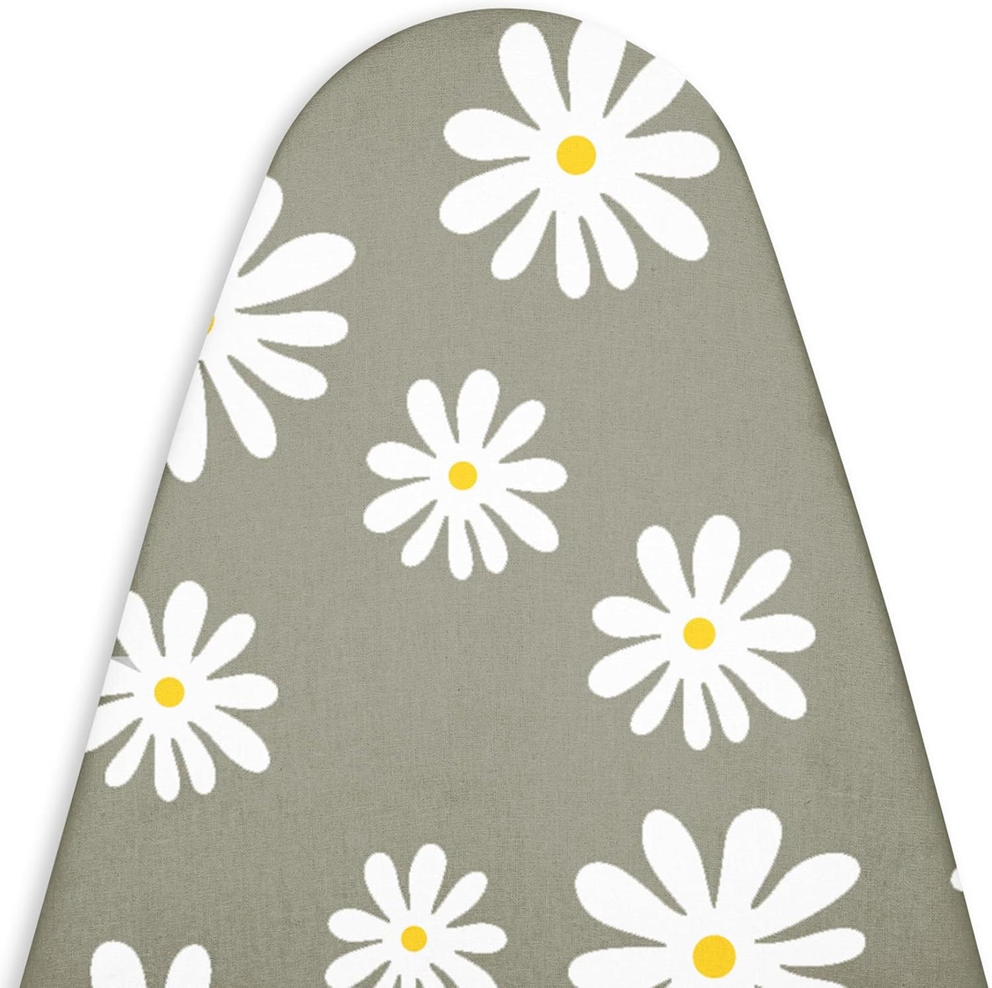 Encasa XO Ironing Board Cover and Pad 28"x12" - Thick 3mm Felt Padding, Drawstring Tightening & Lock, Easy Fit, Scorch & Stain Resistant, Fits Mini Ironing Board - Daisy Grey