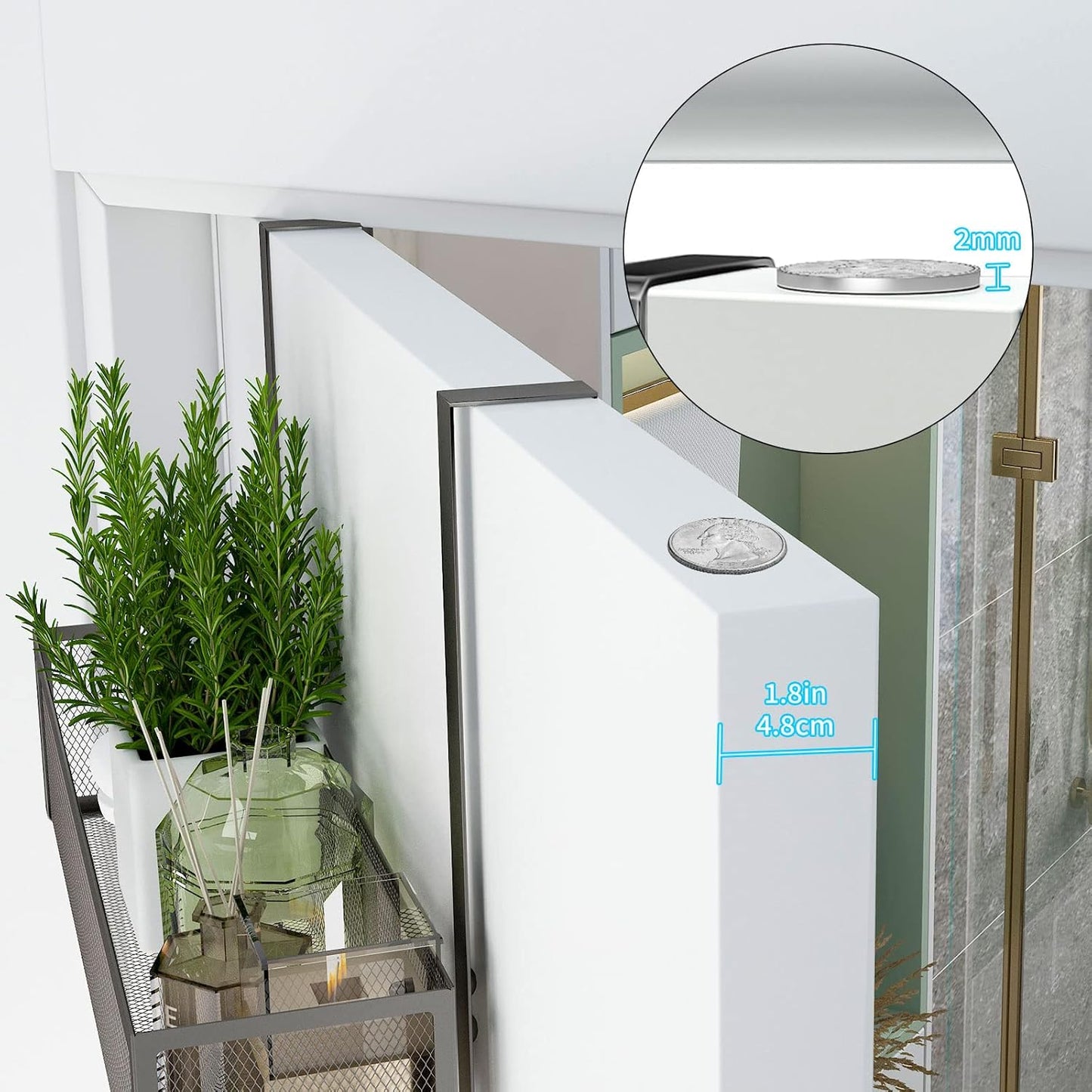 Over The Door Hooks Organizer, Coat Rack Over The Door Storage Hanger Towel Rack, Back of Door Storage Organizer for Bathroom,Bedroom,Kitchen,Office (Black 3-Tier)