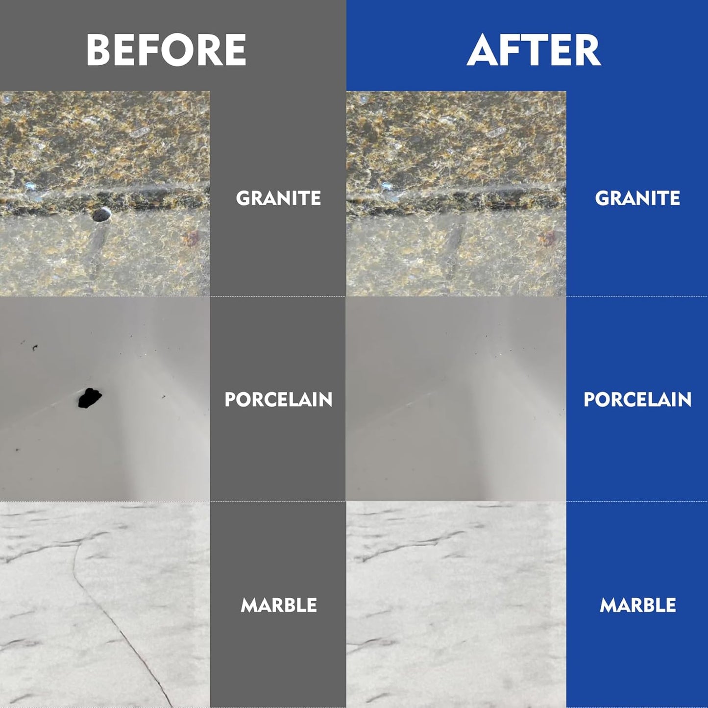 Tile Repair Kit, Ceramic Tile Repair Kit for Bathtub Crack and Hole, Porcelain Tile Chip Repair Kit, Floor Cracked Tile Filler Fix Chipped Edges Corners, Reattaches Missing Pieces, Acrylic