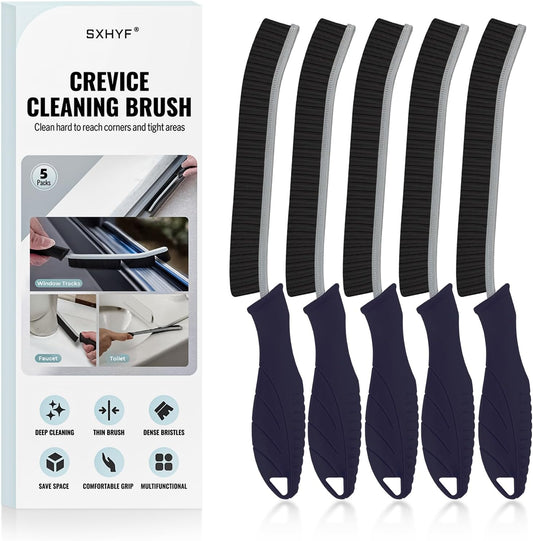 SXhyf Crevice Cleaning Brush - Grout Scrub Brush, House Cleaning Supplies, Gap Cleaning Tools, Home Essentials, Gifts for Women Men, Hard Bristle Crevice Cleaner Brush for Household Use, Bathroom