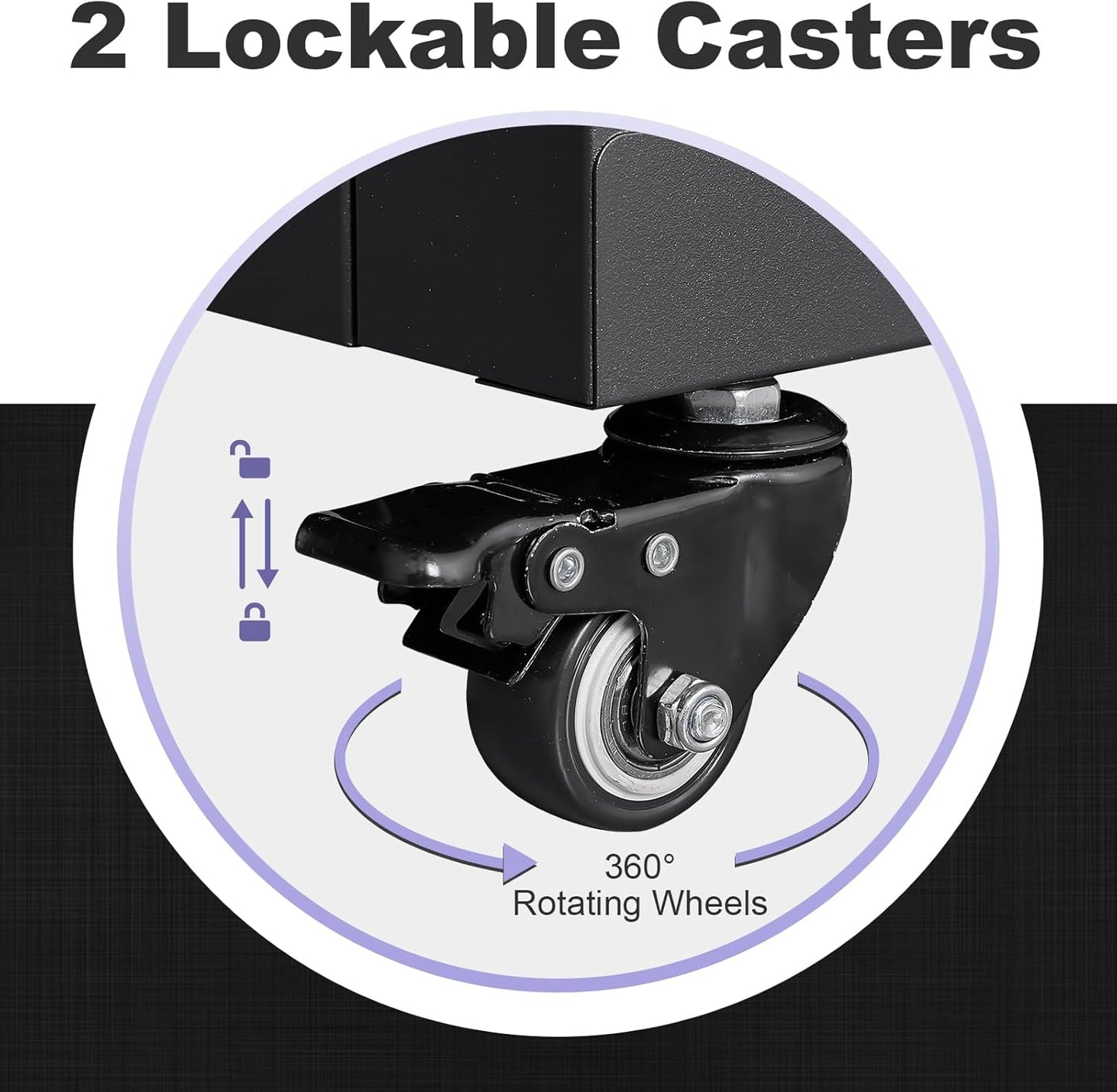 Metal Cabinet with Wheels, Steel Cabine with Locking Doors, Small Cabinet with 1 Adjustable Shelf, Tool Cabinets for Garage, Suitable for Home Office, Garage, Office