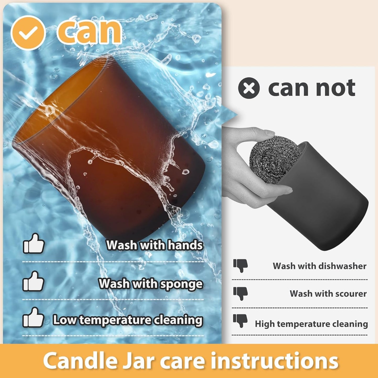 Thick Candle Jars for Making Candles 12 Pcs, 7 OZ Empty Jars with Wood Lids for Candle Making, Sample Container, Frosted Brown