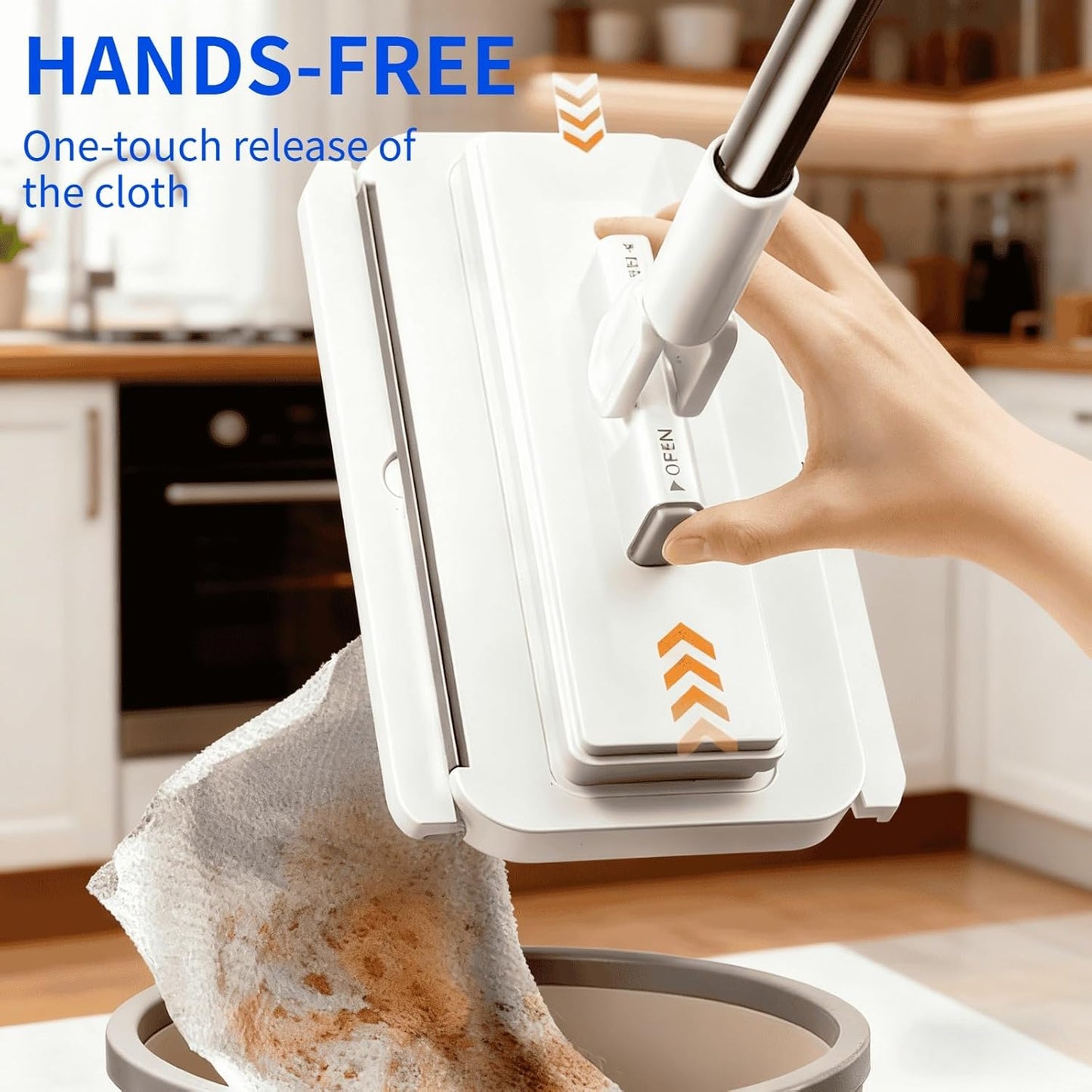 2025 New Disposable Dust Mop with a Mini Foldable Desktop Mop, Multi Surface Cleaning Flat Dust Mop for Dry Wet Disposable Pads for Kitchen Wall Bathroom Toilet Corners (Mini Mop Set)