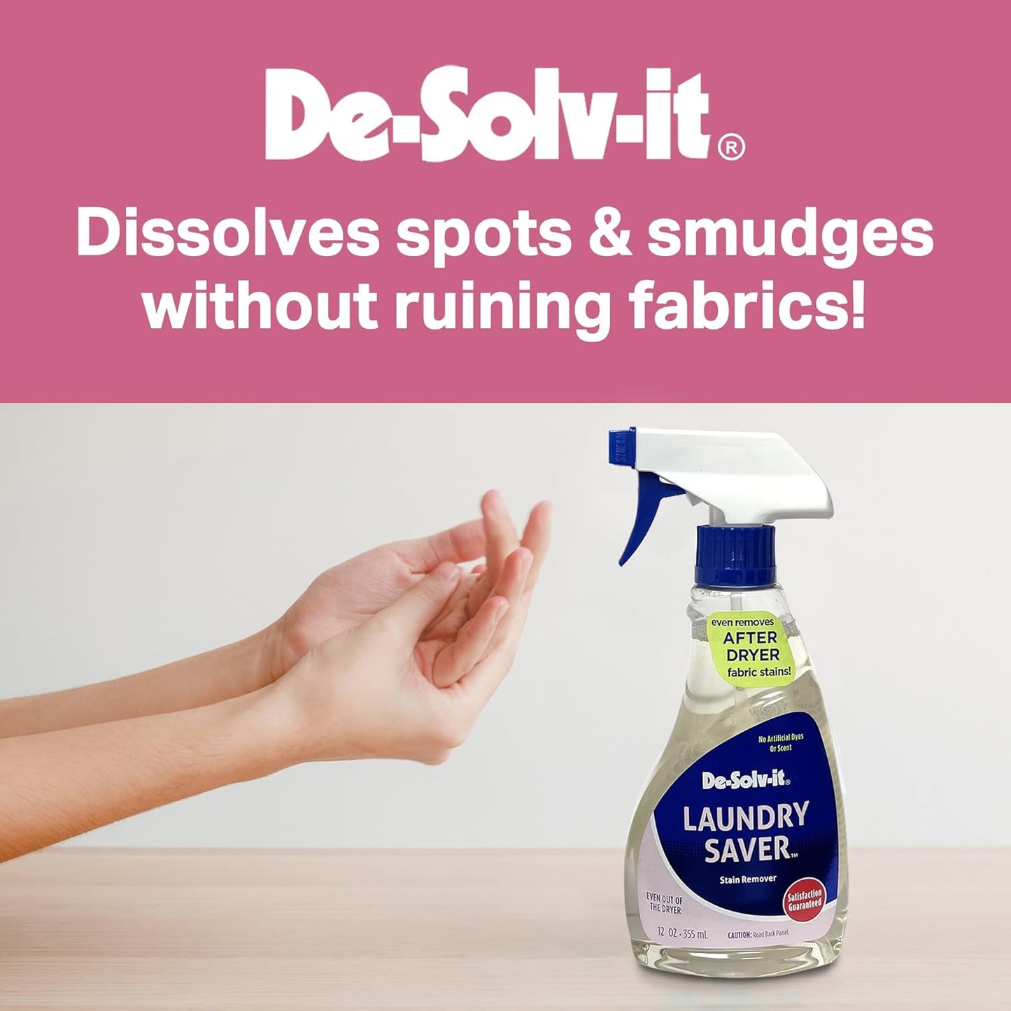 De-Solv-it Orange-Sol Laundry Saver, Instant Stain Remover for Laundry, Hair and Skin-Safe (12-Ounce)