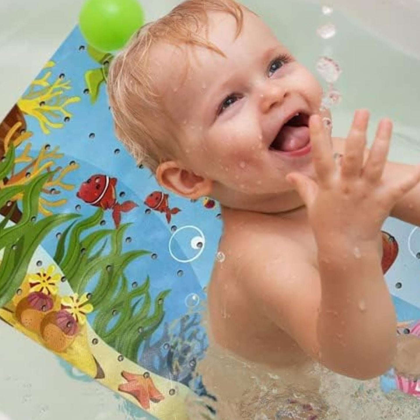 Mermaid Bath Mat - Bath Grips for Tub Kids - Anti Slip Bath Mat for Kids - Bath Mat for Baby - Bath Mat for Toddler - Tub Mat for Baby - Bathtub Safety for Toddlers - Bathtub Mat Kids (Bath Mermaid)