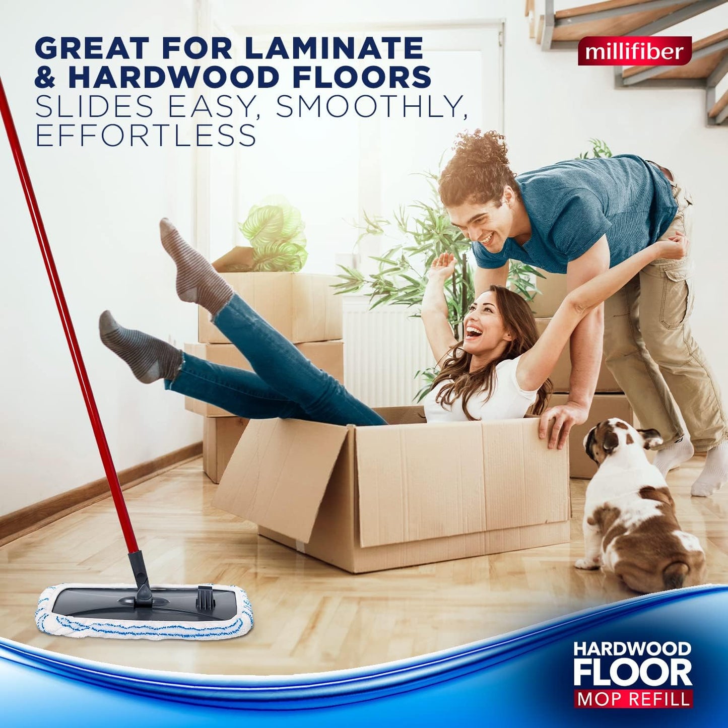 Microfiber Mop Refills 15x8 Inches, 3-Pack (Mop is Not Included)