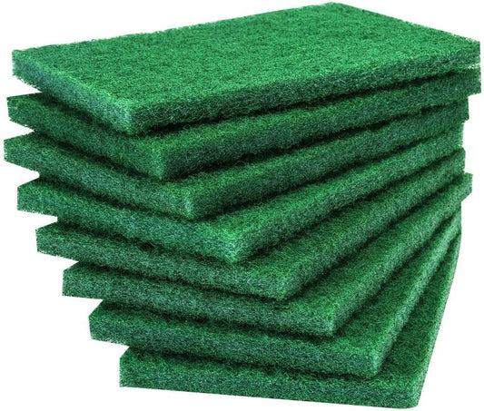 24PCS Scouring Pad - Premium Heavy Duty Scrub Pads, Reusable Household Green Dish Scrubber, Multipurpose Scour pad - for Kitchen Scrubber & Metal Grills, 3.9 x 5.9 x 0.36IN