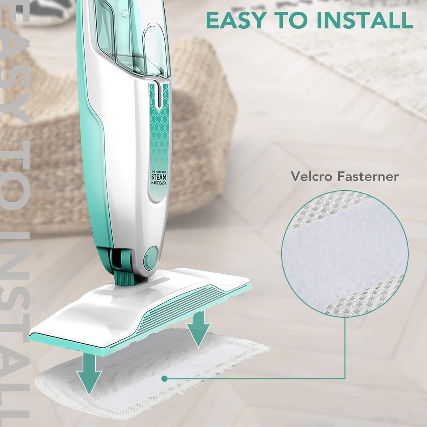 Sgizoku S1000 S2001 Steam Mop Replacement Pads for Shark Steam Mop S1000 S1000A S1000C S1000WM S10001C S1200 & S2001 SteamSpot Steam Mop - Dirt Grip, Washable & Reusable for All Floor Clean - 12Pack