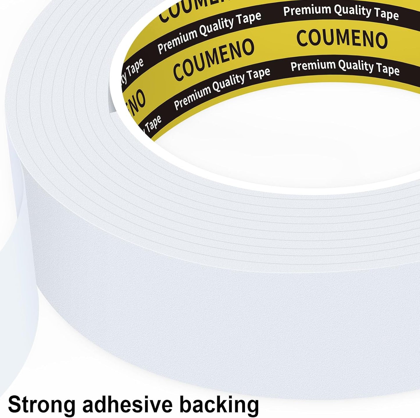 EVA Single-Sided Adhesive White Foam Tape, Single-Sided Sealing Strip Foam Pad Sponge Tape Window Weatherproof, Self-Adhesive Insulation Sealing Tape (White) 2inX9.84FT