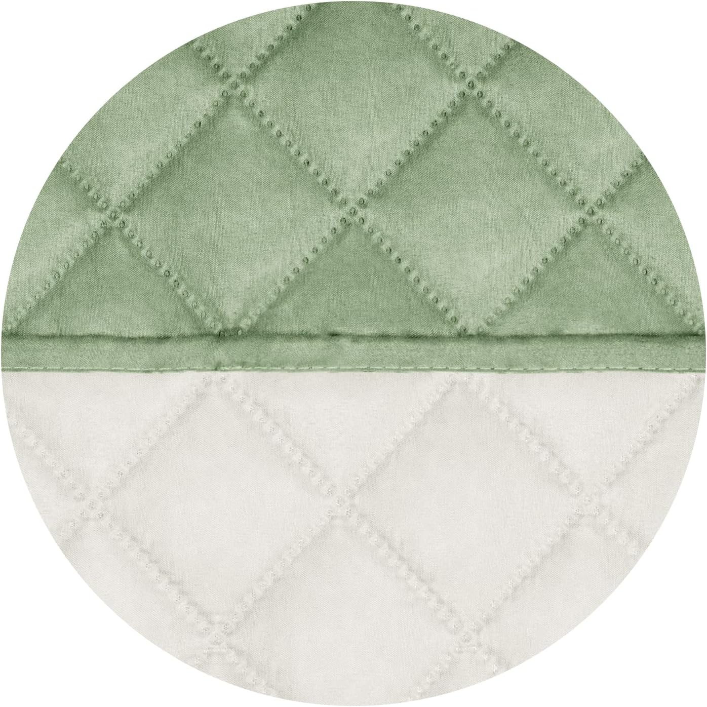 PureFit Reversible Quilted Sofa Cover, Water Resistant Slipcover Furniture Protector, Washable Couch Cover with Non Slip and Elastic Straps for Kids, Dogs, Pets (4 Seater Sofa, Sage Green/Ivory)