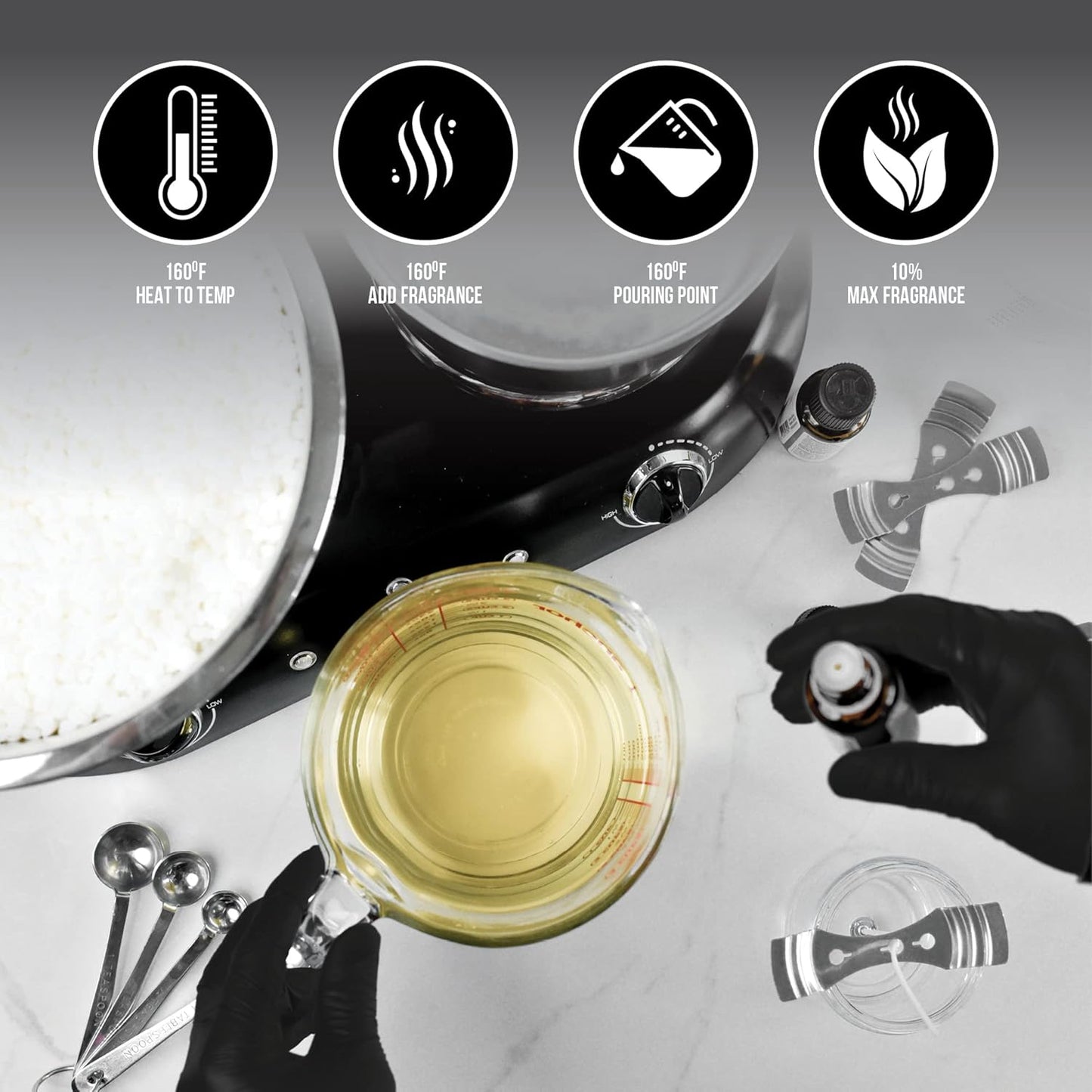 American Soy Organics Freedom Coconut Soy Wax Beads for Candle Making - Natural Candle Making Supplies - Paraffin-Free,Beeswax-Free Coconut Candle Wax for Container Candles,Tealights, Wax Melts 25 lbs