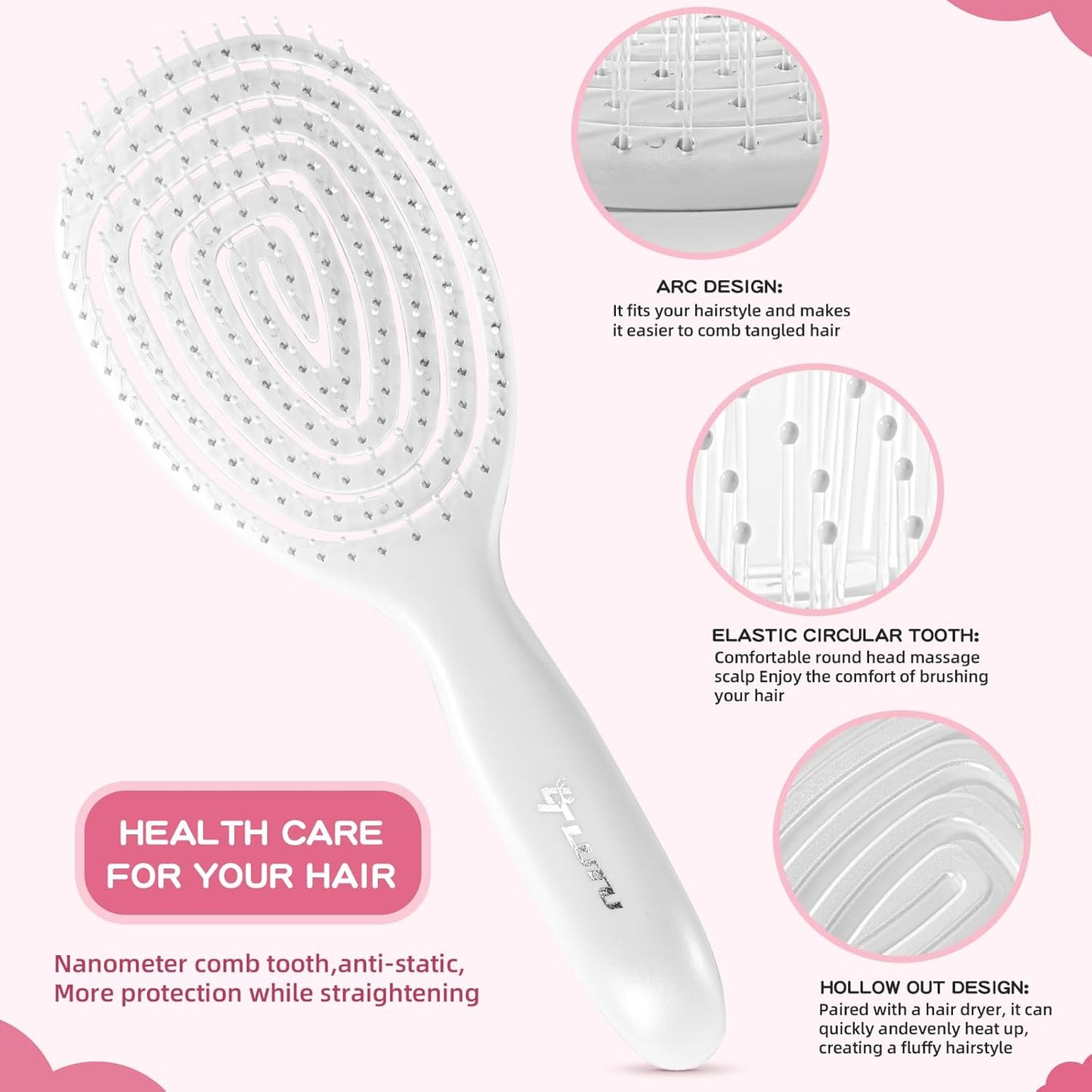 Shower Squeegee for Glass Doors, Bathroom Squeegee for Shower, Window Squeegee - Silver Comb and Squeegee Set for Hair Care and Glass Cleaning, by LTLUTU