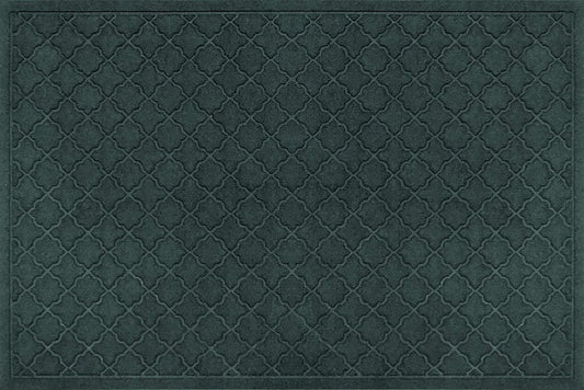 WaterHog Heavy Duty Doorway Mat, 4' x 6', Made in USA, Durable & Skid-Resistant Entryway Mat, Water-Trapping, Indoor/Outdoor Decorative Floor Covering, Cordova Collection, Evergreen