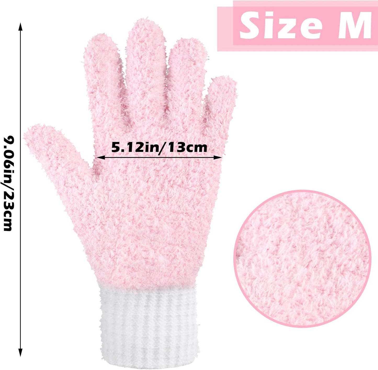 Bencailor 3 Pairs Microfiber Plant Dusting Gloves Leaf Cleaning Gloves for Indoor Plants, Blinds, Furniture, House