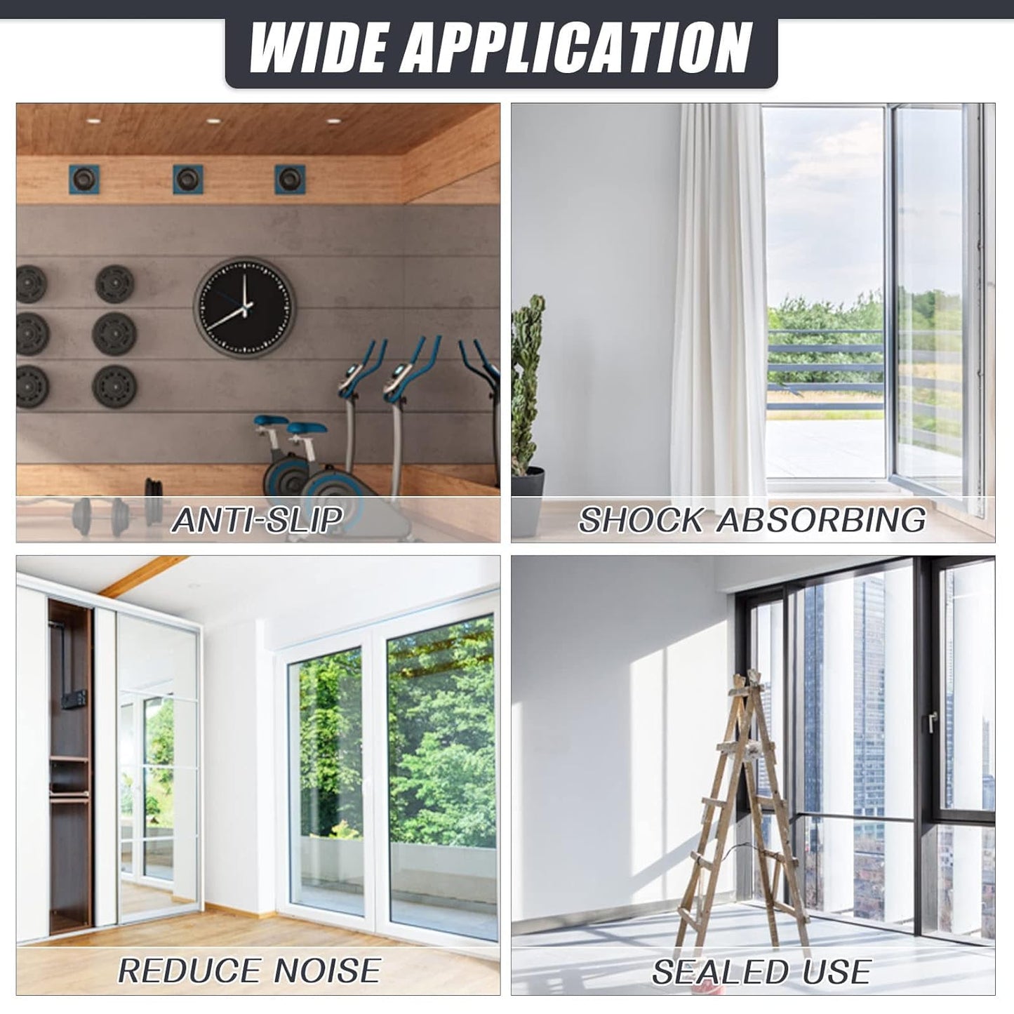 Adhesive Rubber Strips Neoprene Rubber Sheets, Rolls & Strips with Adhesive Backing Rubber Pads Self Stick Seal Rubber Gasket Adhesive Back for Matting Padding - 4" Wide x 1/5" Thick x 20' Long