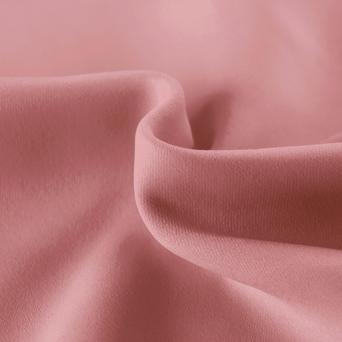 DWCN French Door Curtains – Rod Pocket Thermal Blackout Curtain for Window/Doorways/Kitchen/Classroom/Patio Doors for Privacy, 54W by 72L Inches, 1 Panel with Tieback, Dry Rose