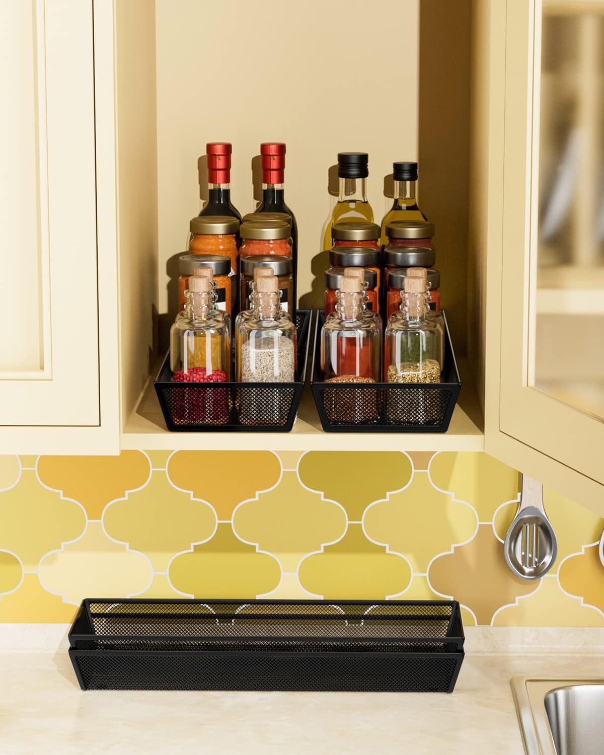 JANE EYRE kitchen drawer organizer - silverware utensil organizer for kitchen drawer,silverware tray in drawers