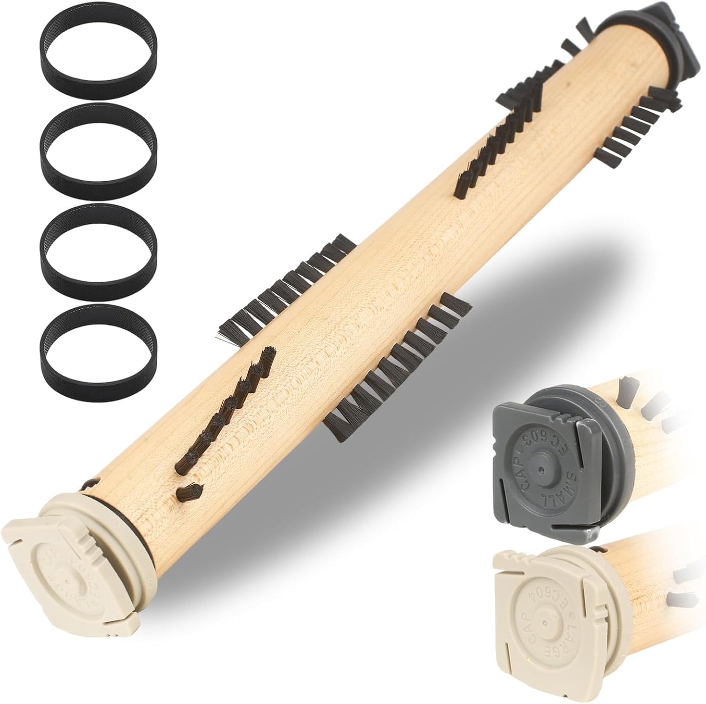 KEEPOW Replacement Part Compatible with Kirby Vacuum Brush Roll with 4 Pcs Belt, Compatible with Generation Models G3-G10, Sentria, Avalir Series