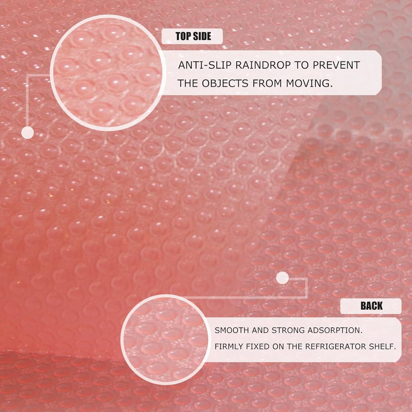 24Pcs Refrigerator Liners, Washable Fridge Liner Mats Covers Pads for Glass Shelf Cupboard Cabinet Drawer Home Kitchen Accessories Organization (Pink)