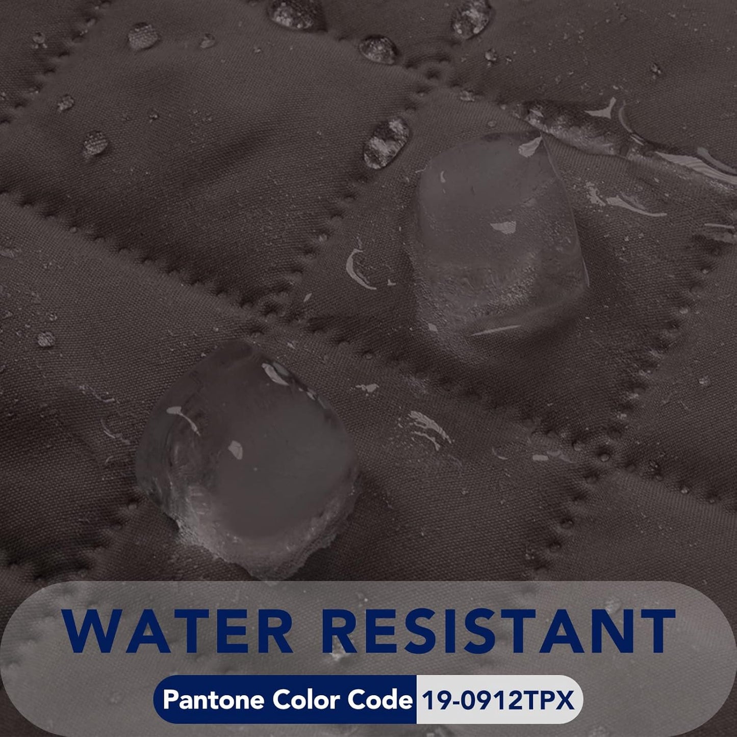 PureFit Reversible Quilted Sofa Cover, Water Resistant Slipcover Furniture Protector, Washable Couch Cover with Non Slip and Elastic Straps for Kids, Dogs, Pets (XX Large, Chocolate/Chocolate)