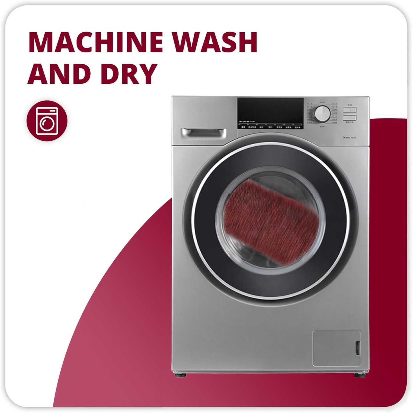 Bath Mat,Ultra Thin Bathroom Runner Rugs,Large Bath Mats for Bathroom,Quick Dry,Non-Slip,Machine Washable,Low Pile,Bath Rug,Shower Outside,Sink,Home Decor Accessories.Red,1'5"x4'11"（17x59inch）