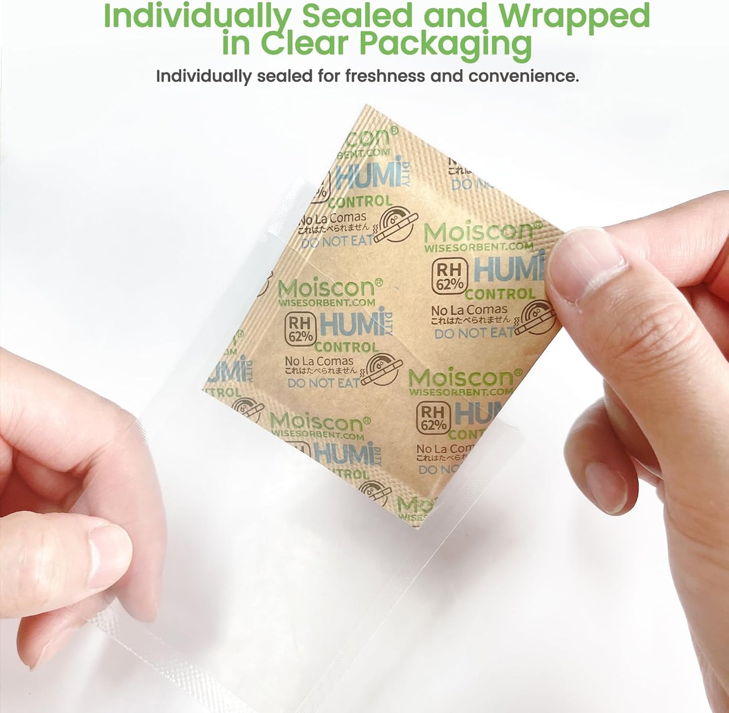 15 Pack 62% Two-Way Humidity Control Packs, 8 Gram for Storing 1 oz, Size 8 Moisture Control Packets Individually Wrapped