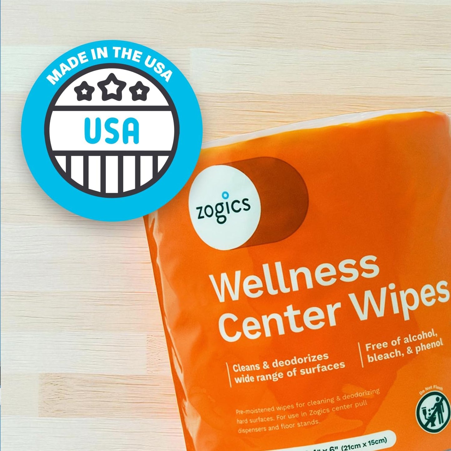 Zogics Wellness Center Cleaning Wipes – Gym Equipment Wipes for Cleaning Surfaces and Equipment, Durable and Safe Pre-Saturated (4,600 Count, 4 Rolls of 1150)