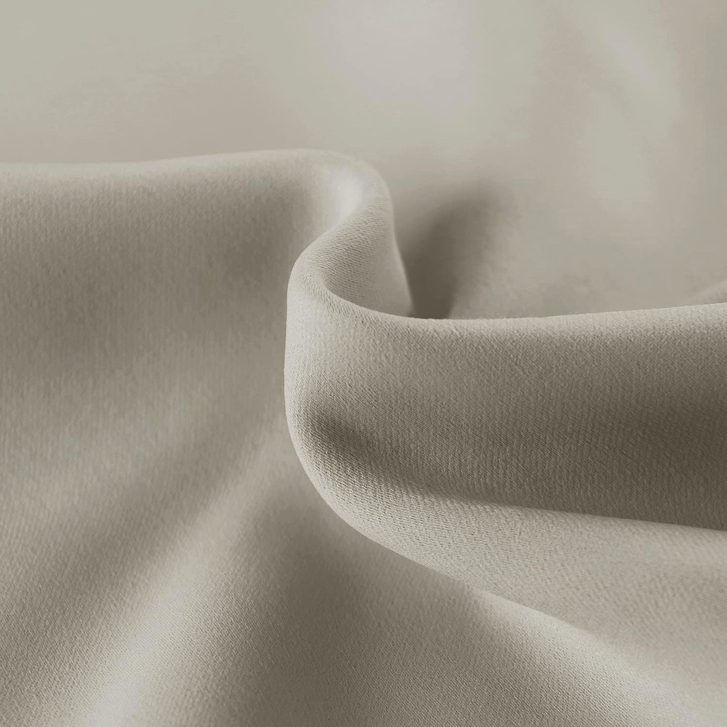 DWCN French Door Curtains – Rod Pocket Thermal Blackout Curtain for Doors with Glass Window, Kitchen and Patio Doors for Privacy, 54 X 40 Inches Long, 1 Curtain Panel with Tieback, Taupe