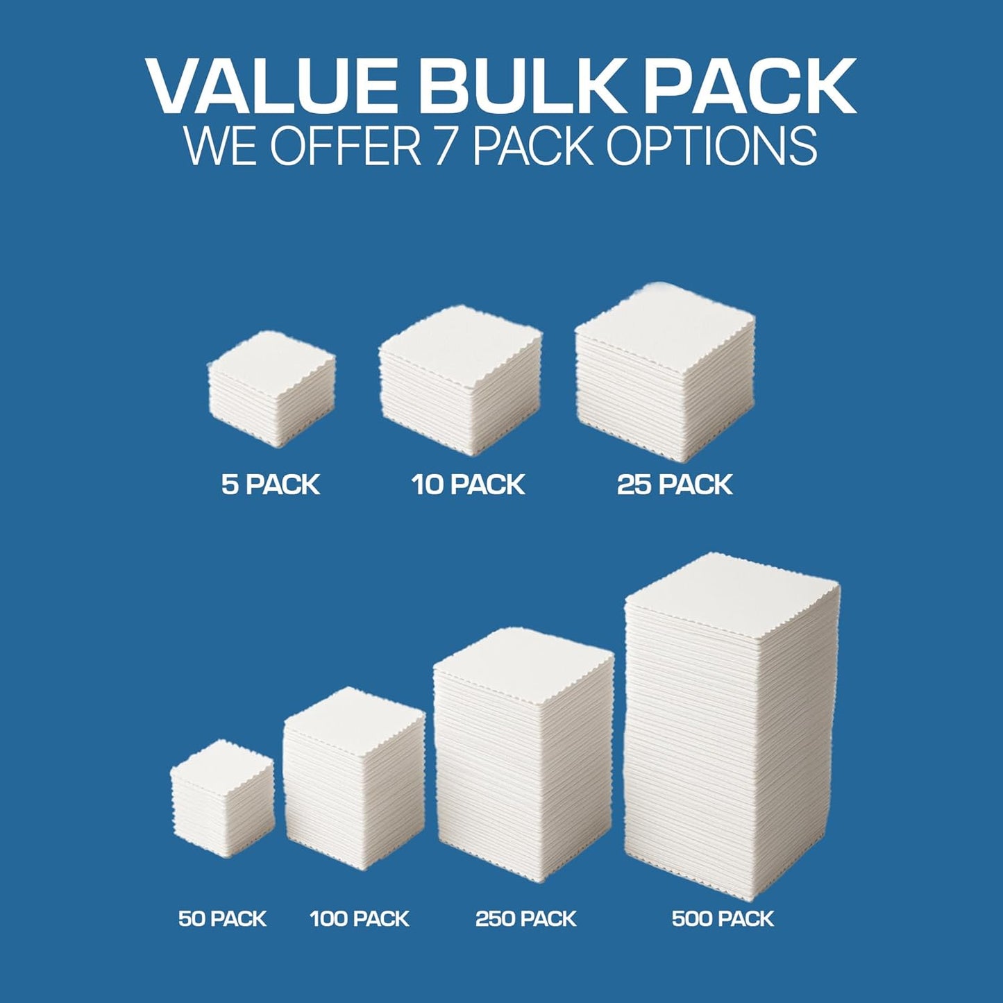 Ships Next Day, Made in USA - Customizable Microfiber Cleaning Cloth - Perfect Eyeglass Cleaner Promotional Gift - Premium Microfiber Lens Wipes - Logo or Image Printed (5 Pack) Single Sided