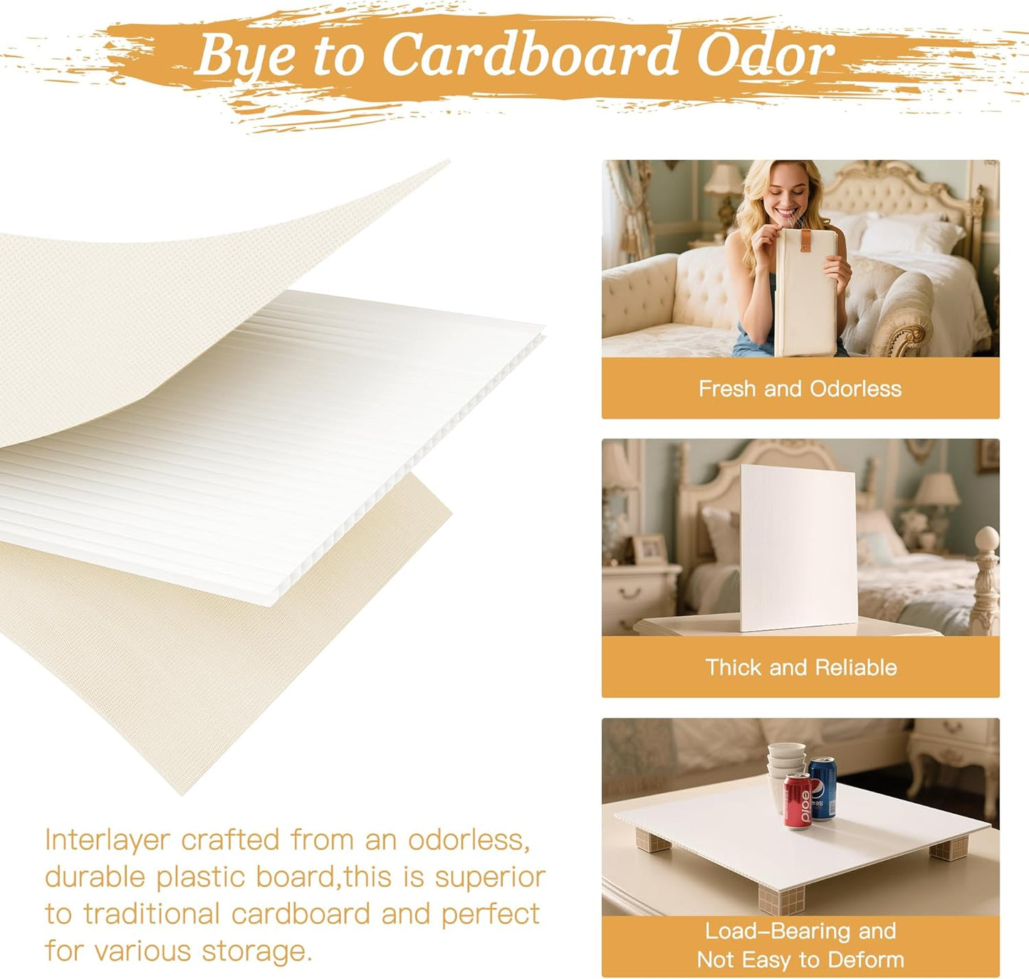 Criusia Under Bed Storage Bins with Clear PVC Lids – 2 Pack Large Underbed Organizers with Heavy-Duty Handles, Reinforced with 800G PP Panels & 80G Non-Woven Fabric – Waterproof & Foldable, Beige