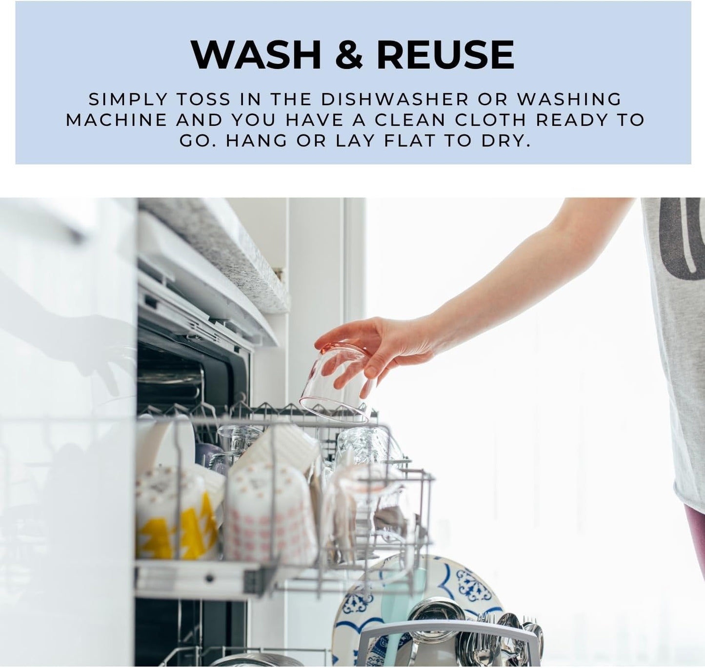 HALL & PERRY Swedish Dishcloths for Kitchen, 5-Pack, Reusable Cellulose Sponge Cloths for Kitchen & Cleaning – Eco-Friendly, Ultra-Absorbent, Quick-Drying (Sage Green)