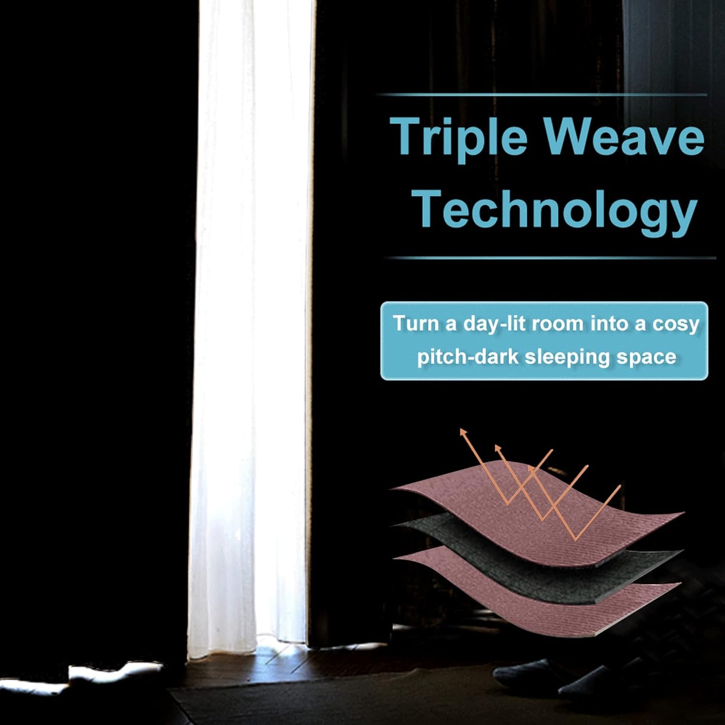 RYB HOME Living Room Curtains Blackout - Light Block Energy Efficiency Small Window Treatment Drapes for Kitchen Dining Patio Sliding Door Farmhouse Decor, W 70 x L 84inch, Dusty Rose, 2 Panels