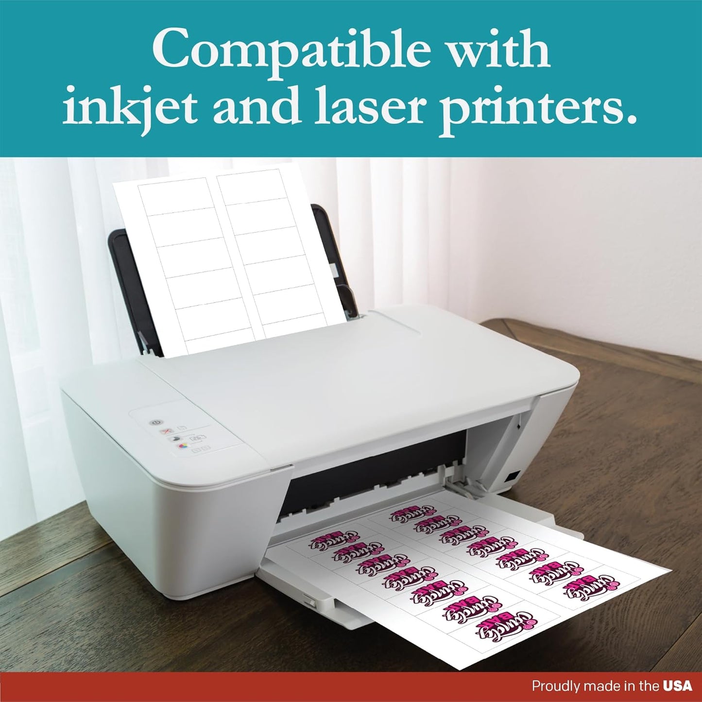 Premium Label Supply White Sticker Bottle Labels – 3" x 1.5" – Laser/Inkjet Compatible – (14 per Sheet), 2000 Sheets – 28,000 Total Adhesive Labels