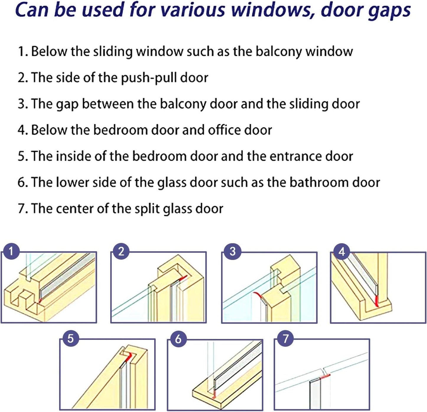TAROSE Weather Stripping - 33 Feet Door Seal Strip, Adhesive Silicone Tape (Black, 35MM)